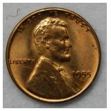 1955 S Lincoln Wheat Cent