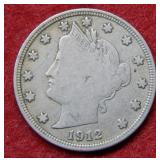 1912 S Liberty Head Nickel