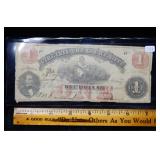 1862 $1 Virginia Treasury Note
