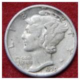 1930 Mercury Silver Dime