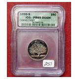 1999 S Connecticut Quarter ICG PR69 DCAM