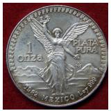 1982 Mexico Libertad 1oz .999 Silver Bullion