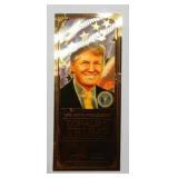 1/10th gram Gold Trump Note- 24K Gold