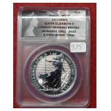 2022 Britannia 1oz .999 Silver Bullion ANACS MS70