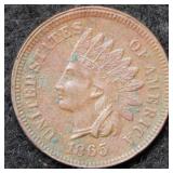 1865 Indian Head Cent - darker reverse
