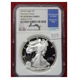 2018 S Silver Eagle NGC PF70 Ultra Cameo