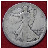 1916 D  Walking Liberty Silver Half Dollar