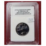 2014 Sacagawea Dollar .999 Silver Plated ***