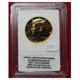 2016 Kennedy Half 24kt Gold Plated***