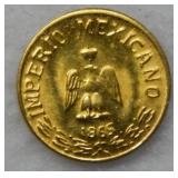 1865 Maximillion 8KT Gold Token