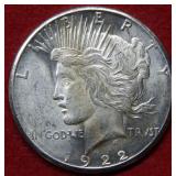 1922 S Peace Silver Dollar