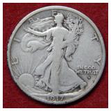 1917 D OBV Walking Liberty Silver Half