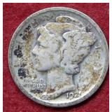 1921 Mercury Silver Dime