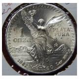 1982 Mexico Silver 1oz .999 Onza - Bullion