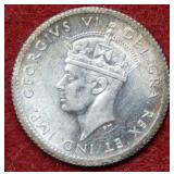 1941 C Newfoundland Silver 5 Cent Coin
