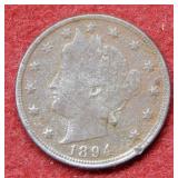 1894 Liberty Head Nickel - dark