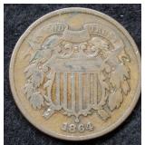 1864 Two Cent Piece