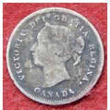 1880 H Canada Silver Half Dime