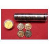 Roll of 1943 Copper Lincoln Wheat Cents