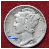 1930 Mercury Silver Dime
