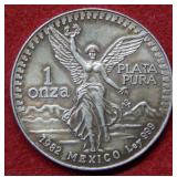 1982 1oz .999 Mexico Silver Libertad Bullion