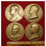4 Large President Medals