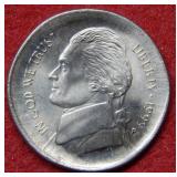 1999 Broad Struck Jefferson Nickel - error
