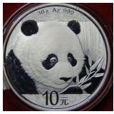 2018 China Silver Panda 30g .999 Panda