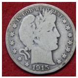 1915 Barber Silver Half
