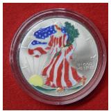 2000 Colorized Silver Eagle