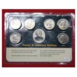 1979 & 1980 PDS Susan B Anthony Dollars (6 total)