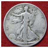 1920 Walking Liberty Silver Half