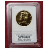 2014 Kennedy 24KT Gold Plated Half ***