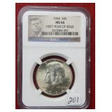 1964 Kennedy Silver Half NGC MS66 - first year