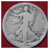 1916 D Walking Liberty Silver Half