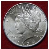 1934 D Peace Silver Dollar