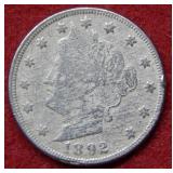 1892 Liberty Head Nickel - grainy