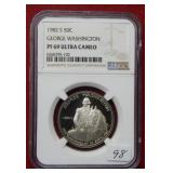 1982 S George Washington Comm Half NGC PF69 UC