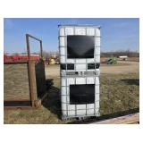 Two poly totes w/cages