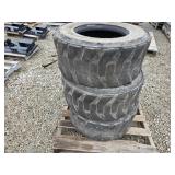 Three 12-16.5 skidloader tires