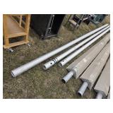 3 aluminum light poles