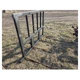 4 tine bale spear John Deere loader quick tatch