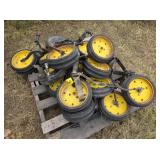 Press wheels off JD8300 drill