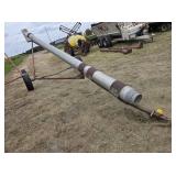Manure pipe on transport 8'