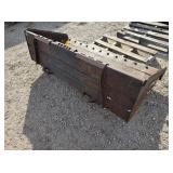 72' skid loader manure bucket