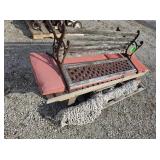 Bench; lawn chairs; hammock
