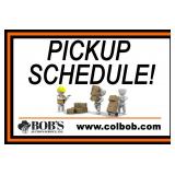Pick Up Schedule