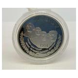 1991 Mount Rushmore Golden Anniversary Commemorative Silver Dollar...1 oz.