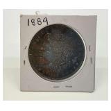 1889 Morgan Silver Dollar..great toning