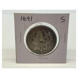 1891-S Morgan Silver Dollar
